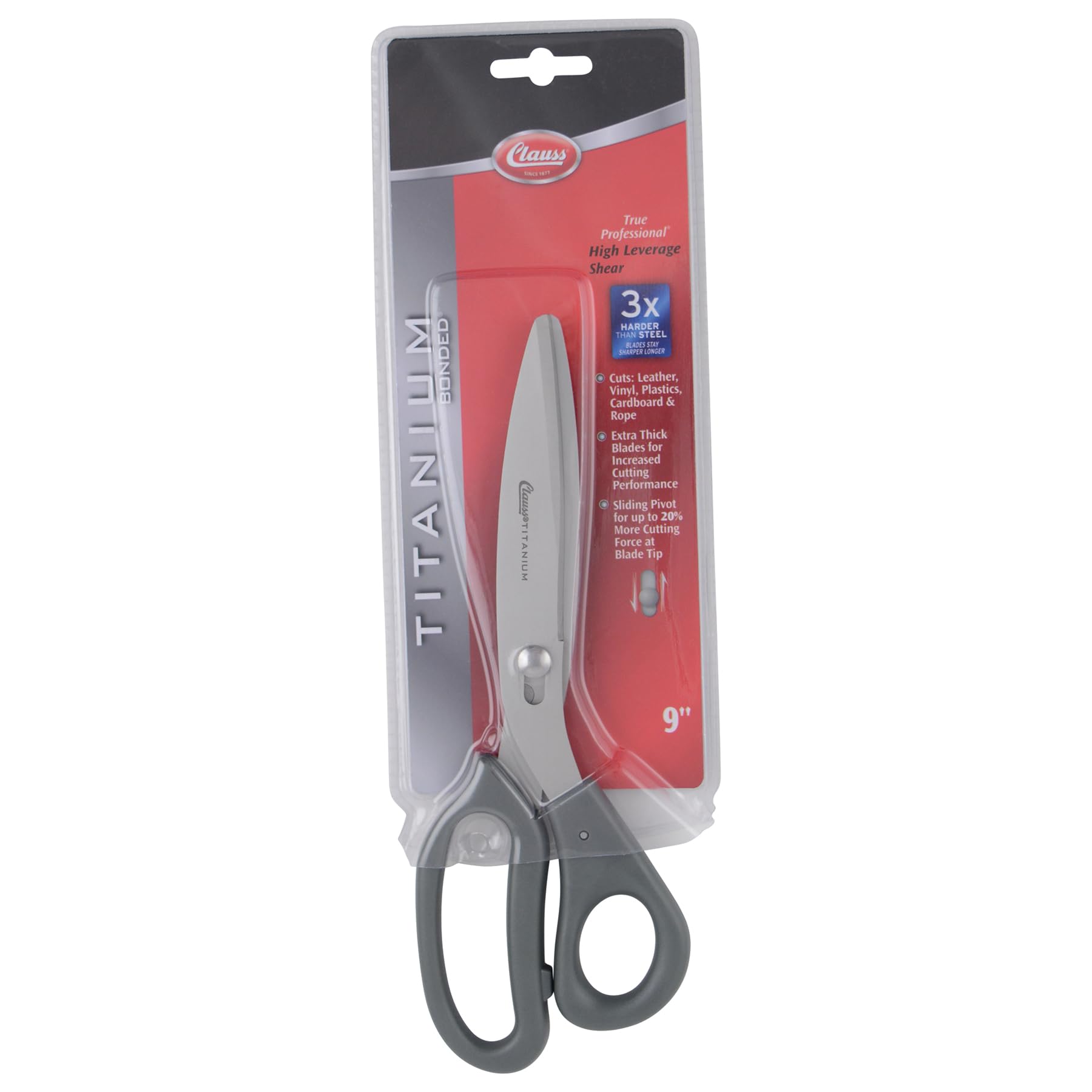 Clauss Sure Set 10-Inch Bent Adjustable Scissors – Heavy Duty Trimmers For Fabric, Canvas, Upholstery & Marine Use