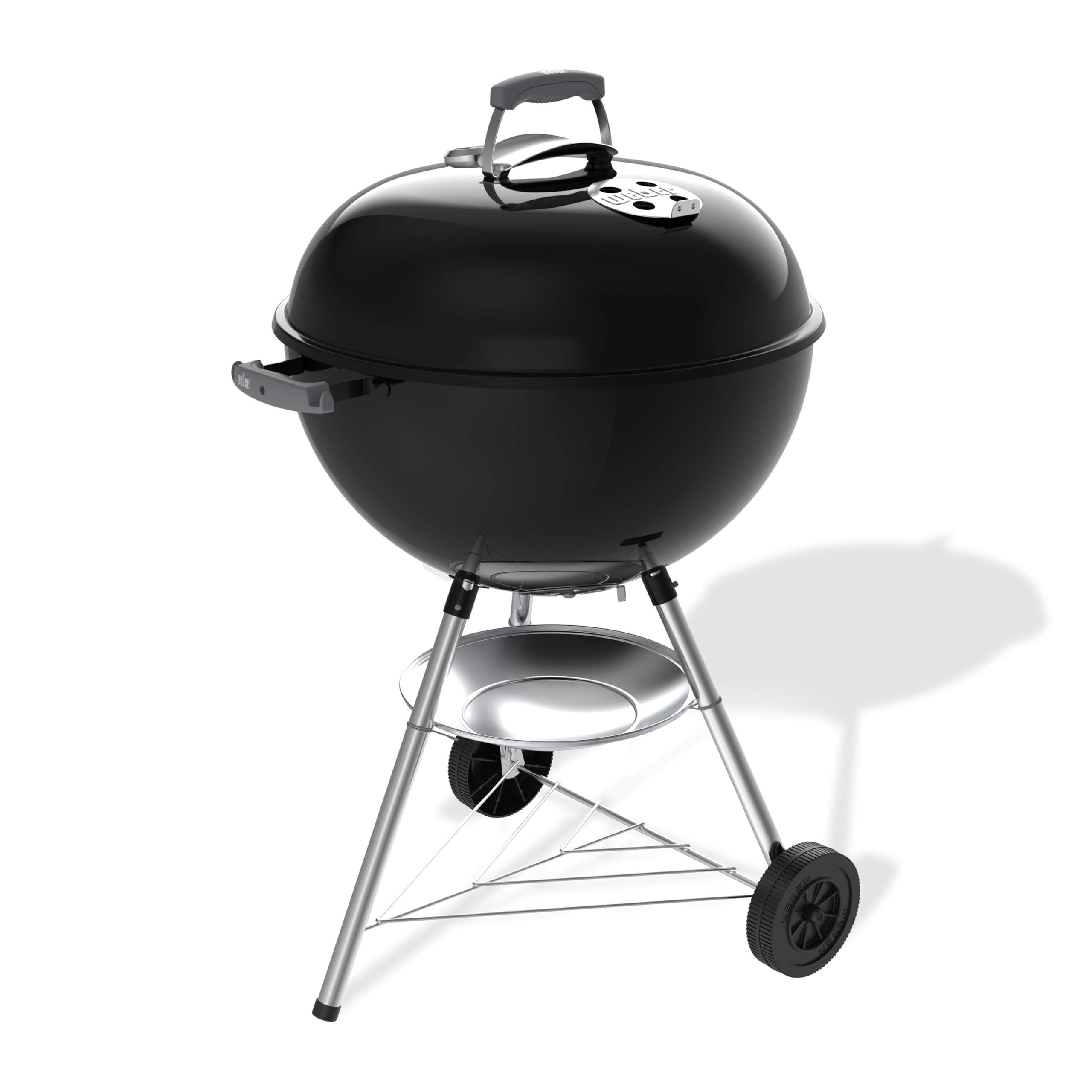 Weber Kettle Parrilla de carbón (versión 2026) / Soporte de Tres Patas con Ruedas, diseño Resistente al Calor y a la corrosión, Parrilla cromada de Tres Capas, Negro — view 24