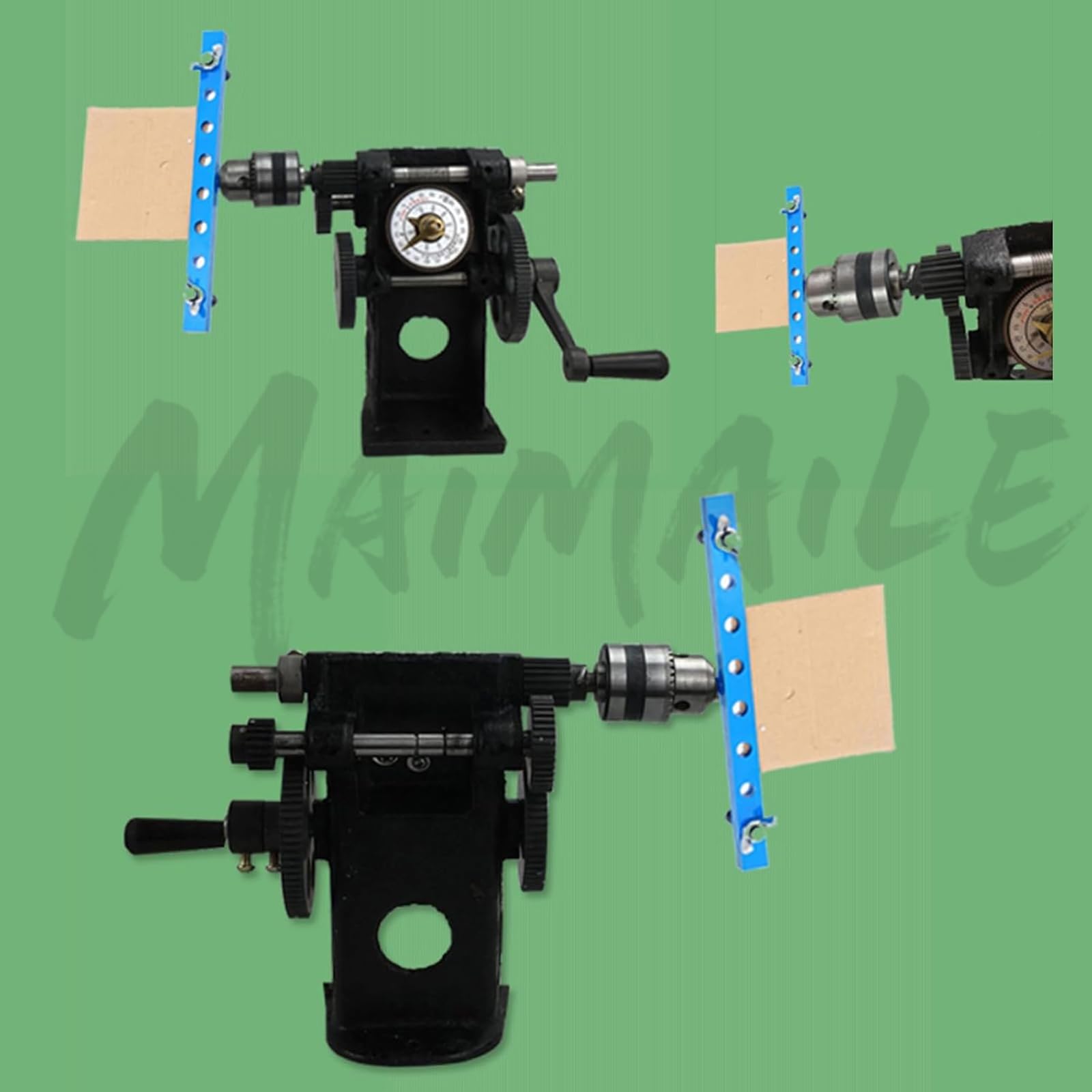 Machine À Enrouler Le Papier, Outil De Pliage De Fil 0-99999, Bobineuse Manuelle, Serrage 5-200 Mm, Épaisseur 0,1-10 Mm, Comptage Précis/Performances Stables, pour L'industrie Et Les Projets