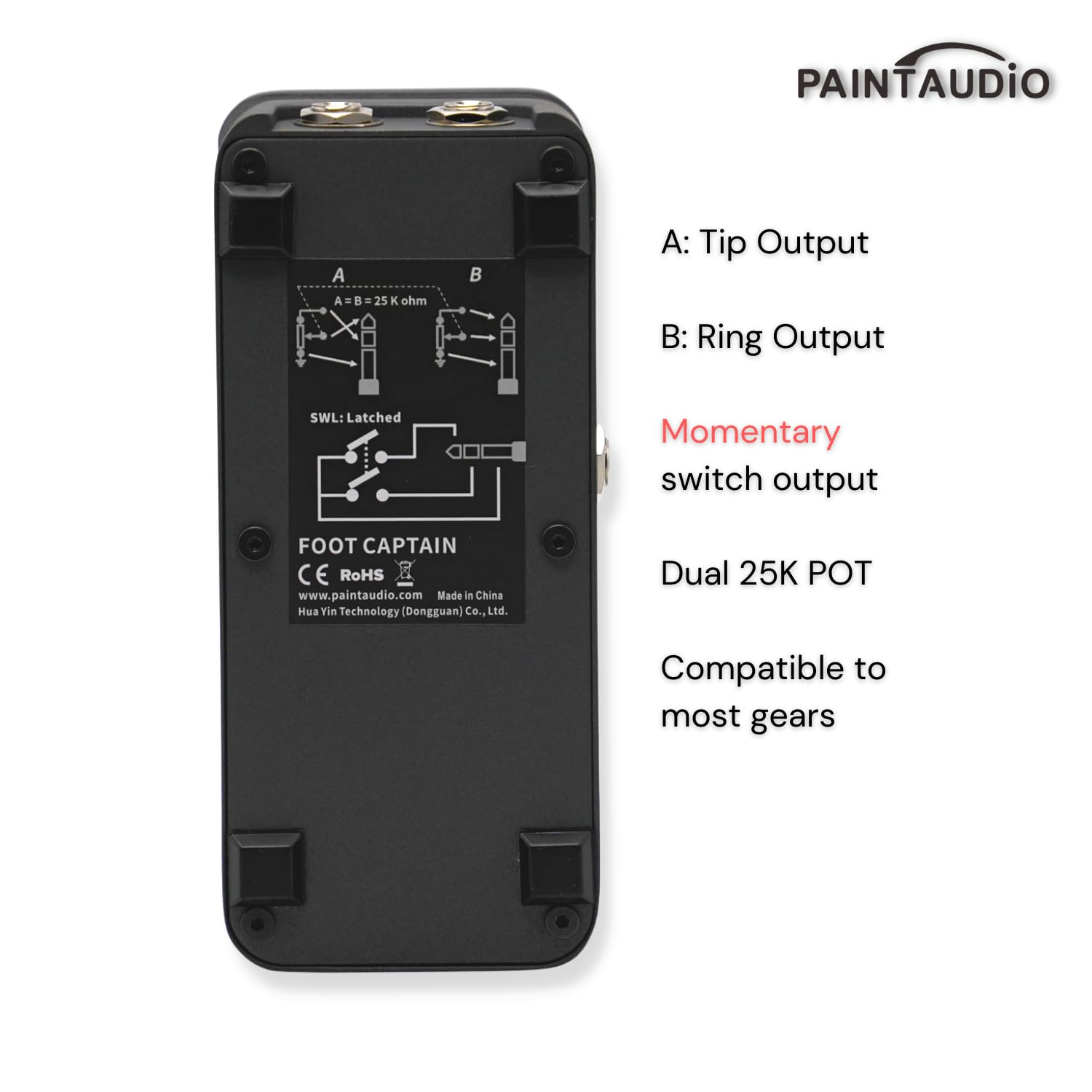 Amazon.com: Paint Audio Foot Captain Dual Outputs Expression Pedal