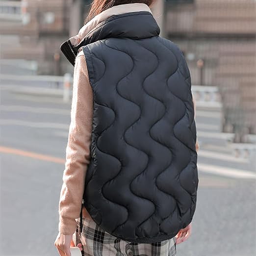 Chaleco Largo Chaleco Acolchado Mujer Sin Manga Chalecos Largos