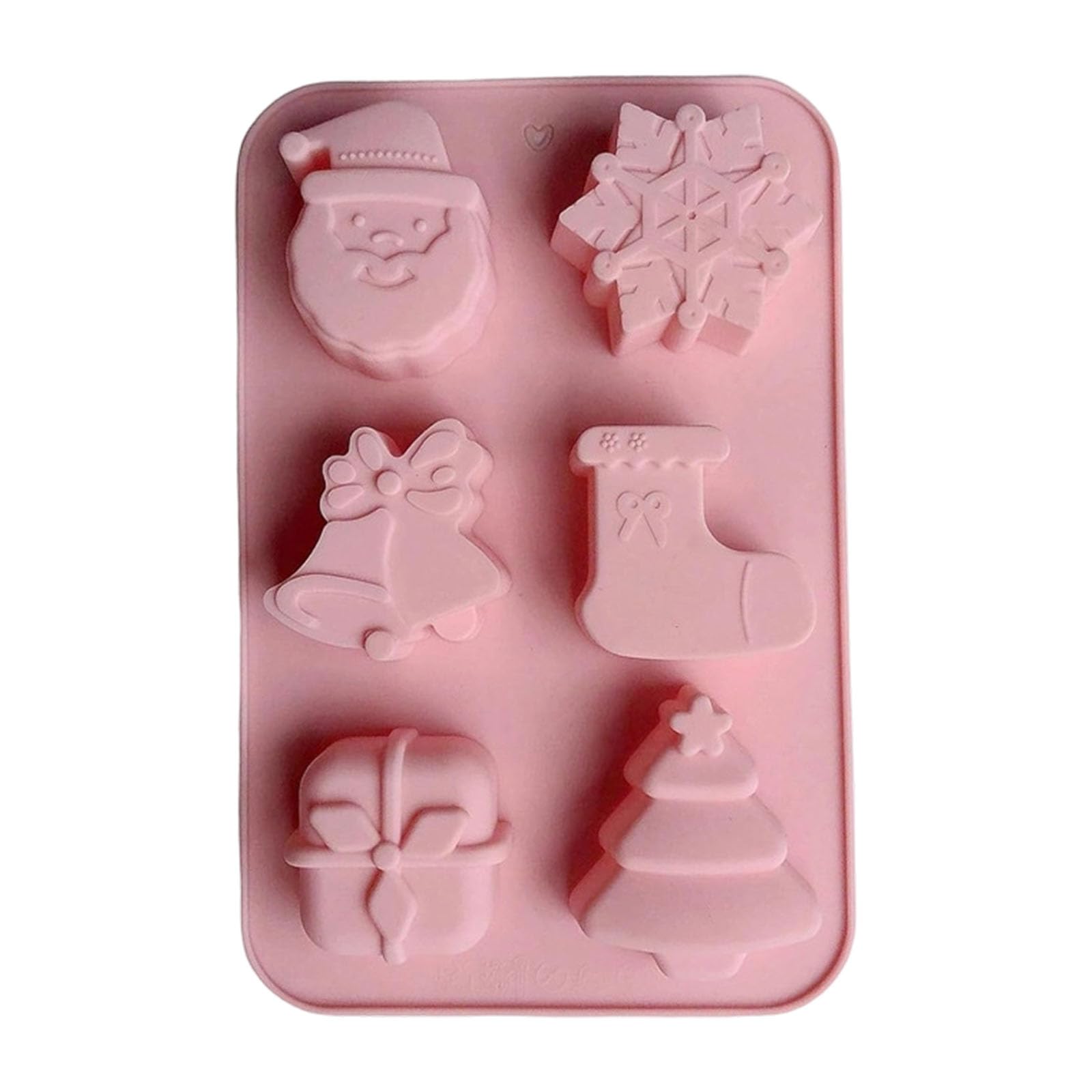Christmas Baking Molds Flexible Silicones Chocolate Candy Maker Tray with Easy Releases Design Holiday Shape Silicones Cake Decorations Molds