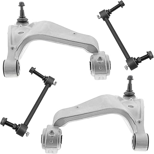 Miniatura 150 de Detroit Axle - Kit de 4 brazos de control delanteros para Chrysler 300 Dodge Challenger Charger Magnum, 2 brazos de control delantero inferiores con