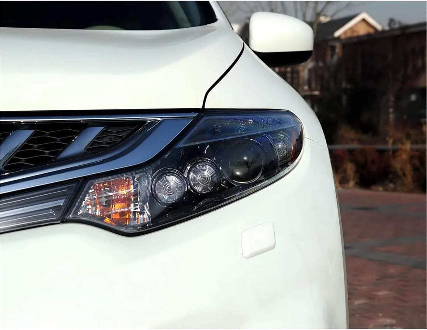 Compatible for Nissan for Murano 2009 2010 2011 2012 2013 2014 Car Accessories Headlight Cover Shade Lampshade Lens Headlamp Shell Plexiglass(2PCS Left and Right) (1PCS Left Side)