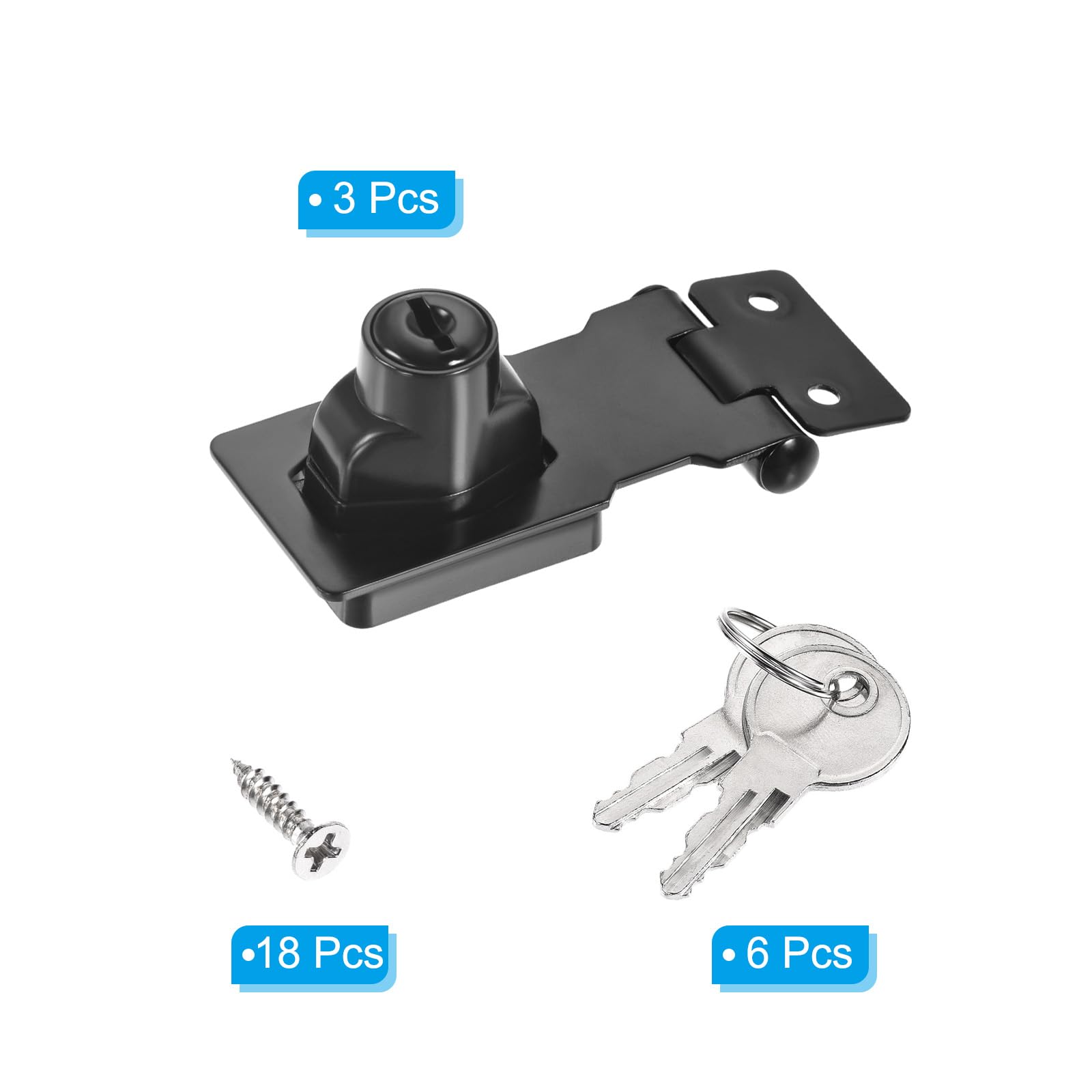 PATIKIL Keyed Hasp Locks - Image 3