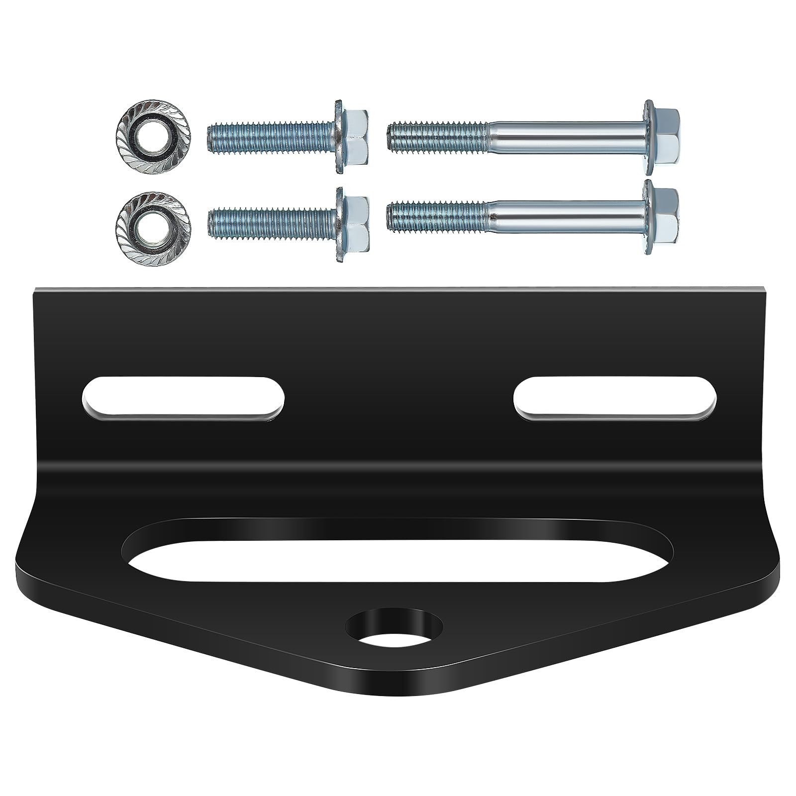 Enganche para Cortacésped de Hierro Reforzado Negro Kit de Enganche para Remolque de Césped Accesorios de Repuesto Alta Capacidad de Carga Instalación Sencilla y Uso Versátil