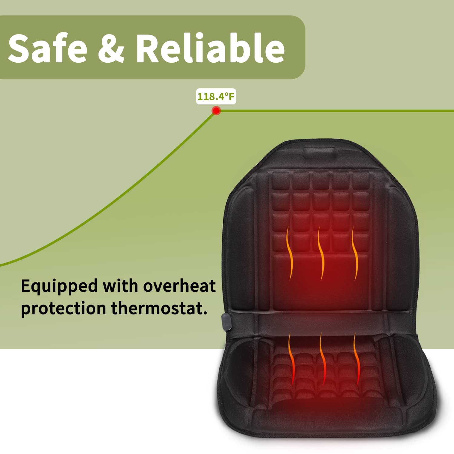 WellUp Heating Pad Heated Seat Cover with Fast Heating to Reduce Stress