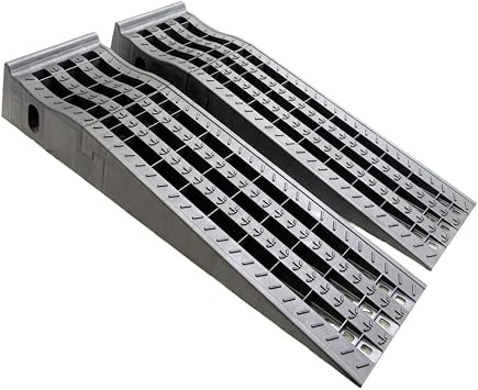 2PCs MR-RAMP-02 Megan Composite High Profile Drive-On Car Vehicle Ramp Lifting GVW 16000LB