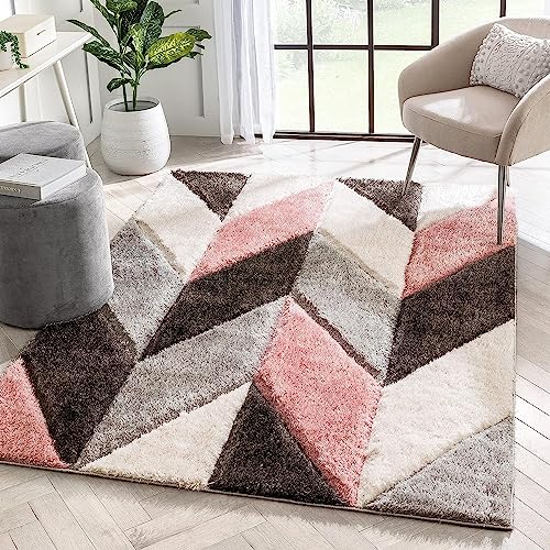 Image of Modern Quality Carpet /Trending Design Hand Woven Fluffy Rug /Mats for Bedroom /Dinning Hall /Living Room 2-inch Thick [Size 12x18 Feet]