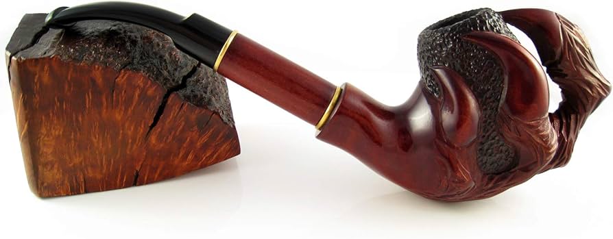 Amazon.co.jp: Churchwarden 木製パイプ 装飾 ドラゴン爪 タバコパイプ
