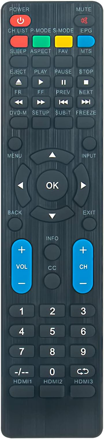 econtrollyRC-199M Replace Remote Control fit for Atyme 500AM7UD 650GM7UD 650PM7UD 650PM9HD 650AM7UD 500AX7UD 550PM8HD