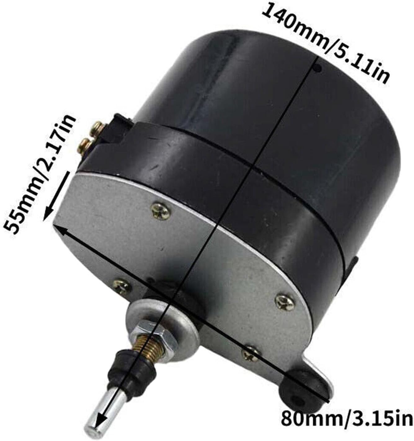 Moteur D'Essuie-Glace Universel 12V Avec Bras - Compatible Tracteur, Bateau, VTT - Remplacement 01287358 7731000001 0390506510