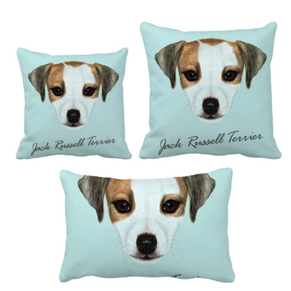 Coussin Jack Russell Terrier DIYthinker lit chien déhoussable