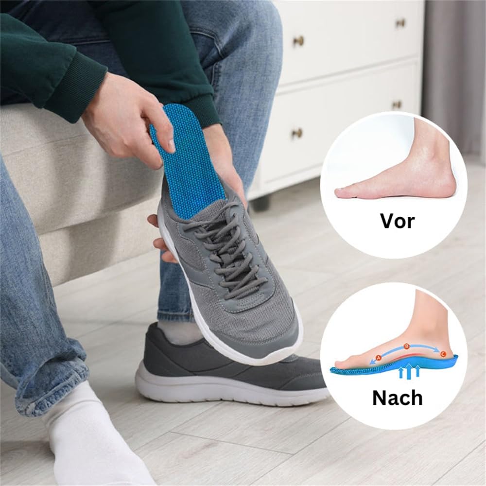 Solette ortopediche ComfySole Comfort, solette ortopediche, riduzione della pressione e supporto dell'arco plantare, ideale per piedi piatti, fascite plantare e dolori ai piedi