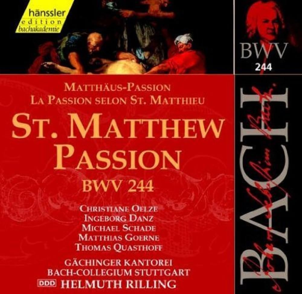Bach: St Matthew Passion, BWV 244 (Edition Bachakademie Vol 74) /Rilling