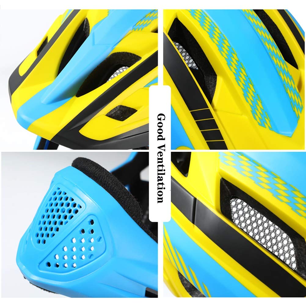 Kinder Fahrradhelm Abnehmbar Integralhelm Verstellbar Kinderhelm Multi-Sport Schutzhelm für 3-15 Jahre Junge Mädchen Skateboard Roller Inlineskaten Scooter BMX