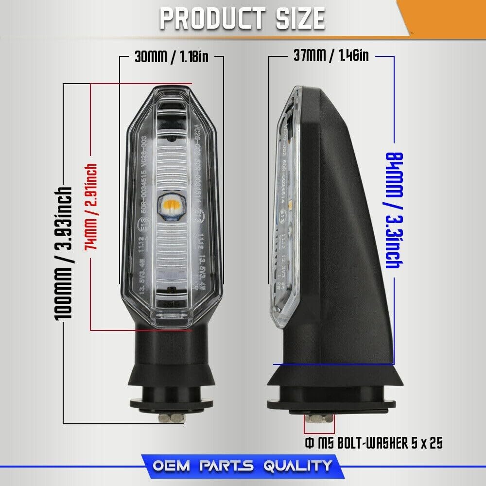 Kit de supports de plaque d'immatriculation pour CRF1100L Africa Twin/DCT 2020-2024 Africa Twin Adventure Sports ES/DCT 2020-2024 Kit de conversion arrière avec clignotant LED, éclairage de plaque