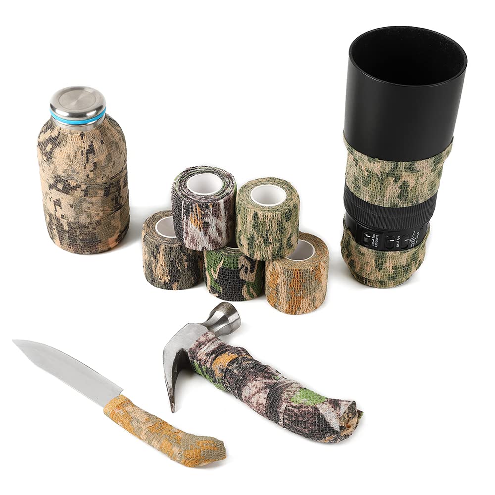 4 Stück Selbstklebender Camouflage Stoff. 600 Denier
