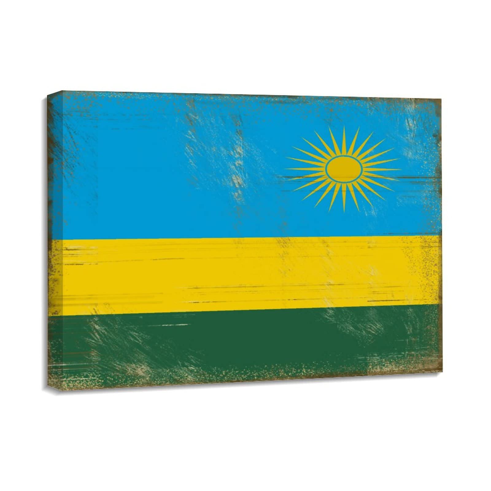 Cuadro de Ruanda Yelolyio lienzo enmarcado moderno para decoracion 8