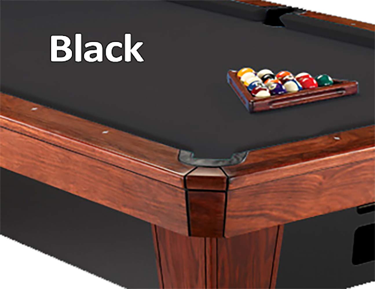 Simonis 860 Black Pool Table Cloth - 9'