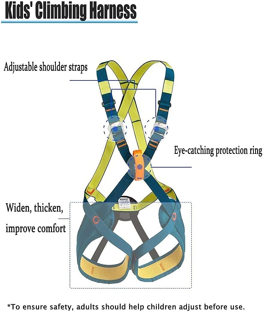 Dziecięcy pas bezpieczeństwa Pełna uprząż dla dzieci Dziecięca uprząż wspinaczkowa do wspinaczki skałkowej Zipline Alpinizm Dzieci? Ochrona bezpieczeństwa little surprise