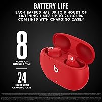 Vista 3 de Beats Studio Buds - Auriculares inalámbricos con cancelación de ruido - Beats Red (renovado prémium)