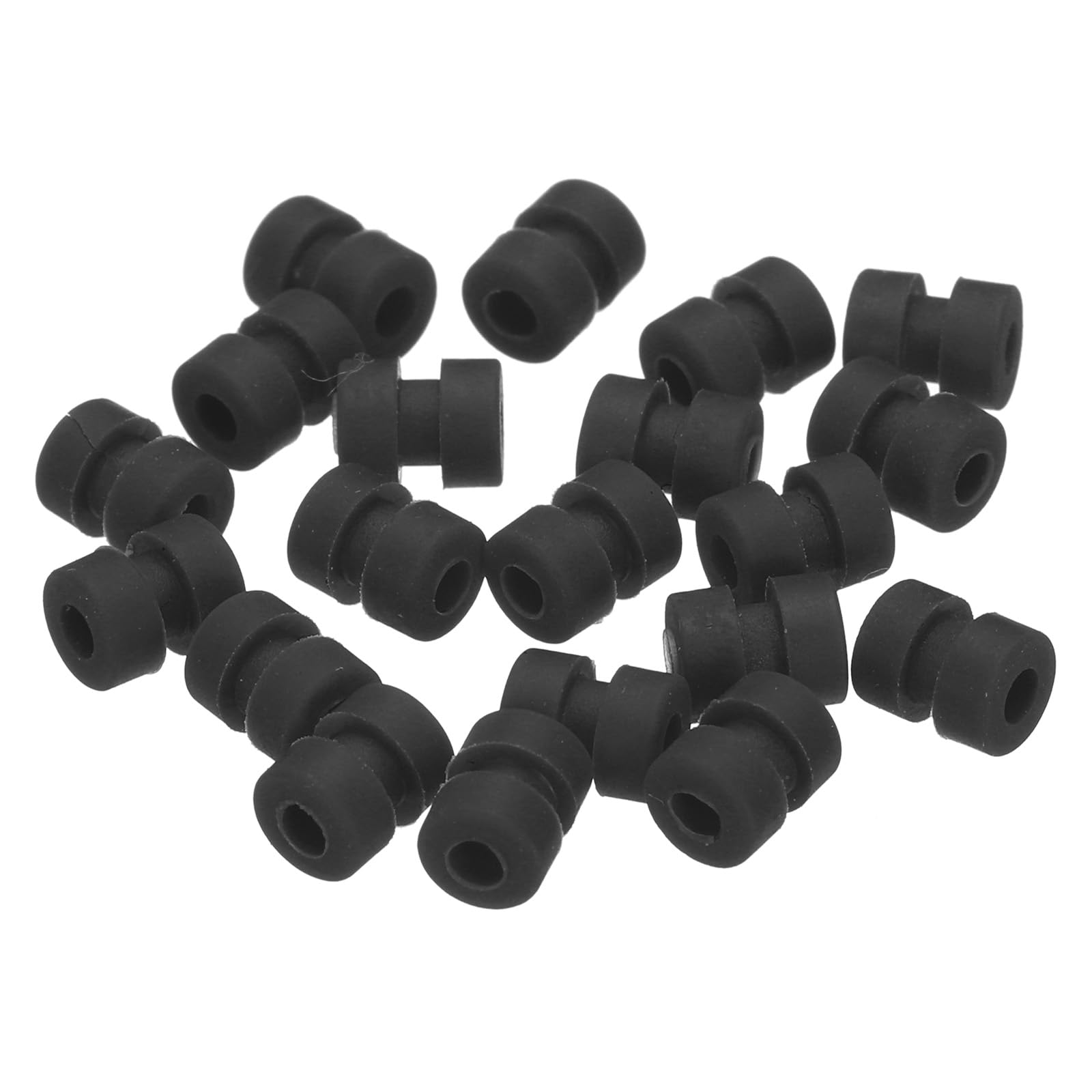 MECCANIXITY RC Anti Vibration Rubber Balls RC Rubber Damper Balls for RC F4 F7 Flight Controller Gimbal M2x5.6mm Shock Absorption Balls,RC Models DIY Drone Accessories(Black),Pack of 20