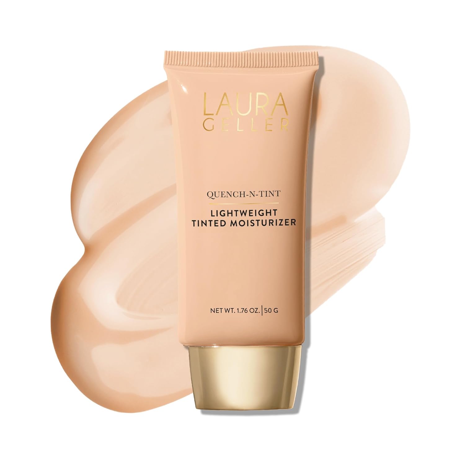 LAURA GELLER NEW YORK Quench-n-Tint Lightweight Tinted Moisturizer, Porcelain/Fair – Sheer to Light Buildable Coverage – Natural Glow Finish – Lightweight Formula – Hydratant Teinte LAURA GELLER NEW YORK Quench-n-Tint Lightweight Tinted Moisturizer, Porcelain/Fair – Sheer to Light Buildable Coverage – Natural Glow Finish – Lightweight Formula – Hydratant Teinte