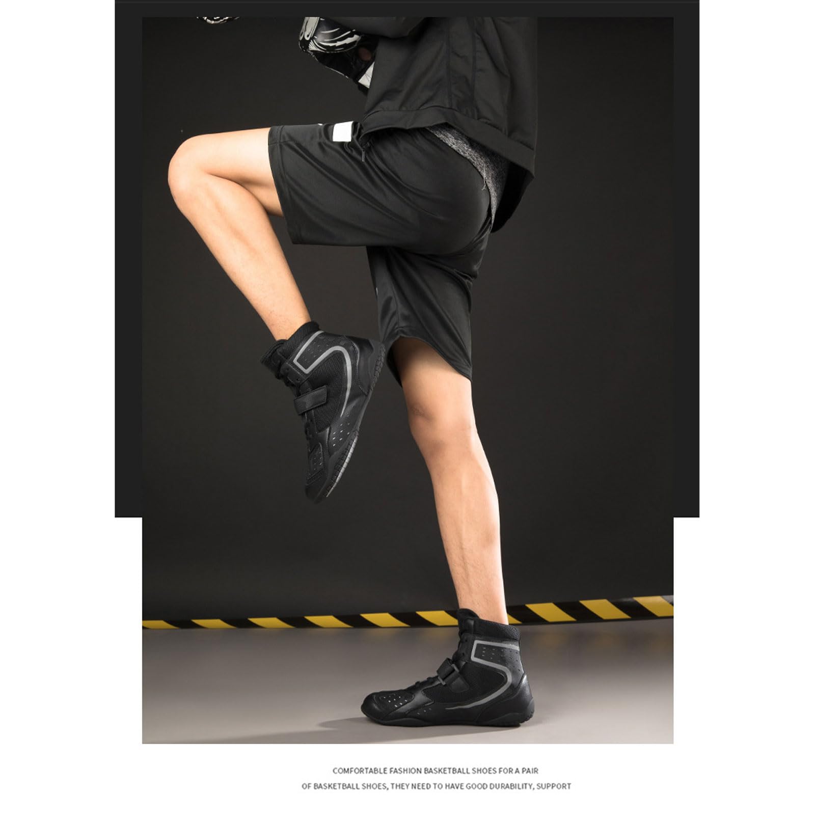 Blissbuilt Chaussures d'entraînement de Lutte,Hommes Femmes Bottes De Boxe ,Respirantes,Résistantes à l'abrasion,Antidérapant,Chaussures d'entraînement aux Arts Martiaux,pour Adultes Juniors Unisexes