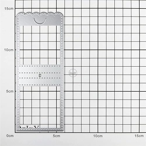 Miniatura 3 de DzIxY Troqueles de corte de metal con borde rectangular simple para hacer tarjetas, juego de troqueles de papel de gofrado, plantillas para máquina