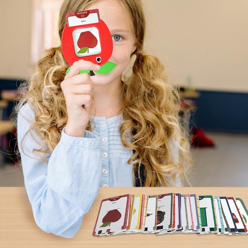 Tarjetas audibles en español para niños, bilingüe para niños pequeños, sensorial, regalos, frutas, colores, formas, inglés, hablar para preescolar,