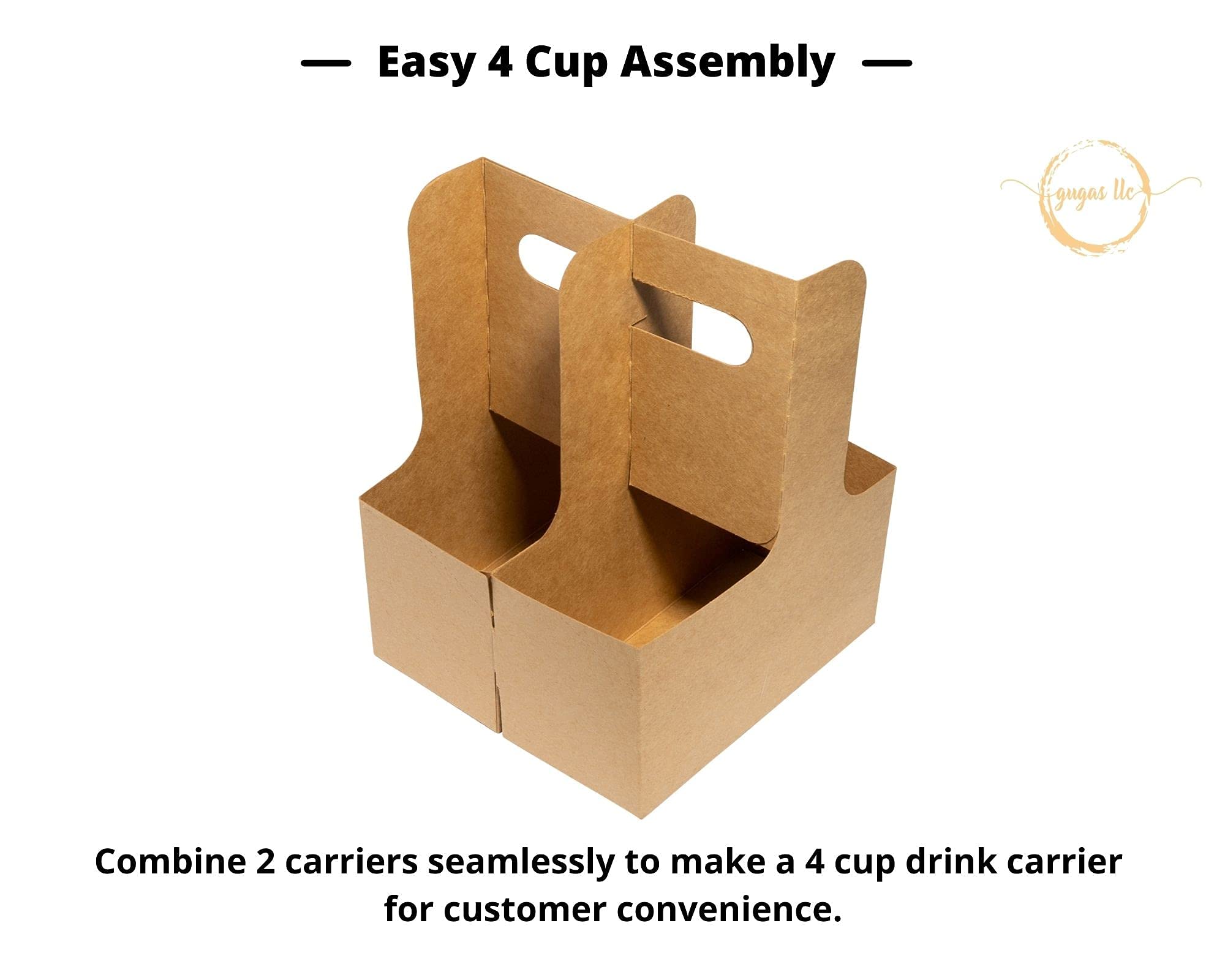Buy Gugas LLC Kraft Drink Carrier for Delivery (30 Count) 2 Cup