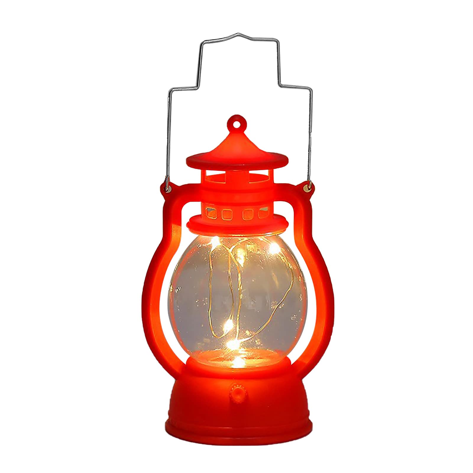 HJHIWE 3Pcs Hanging LED Small Oil Light Electronic Candle Lamp, Halloween Decoration Creative Ornament Retro Seasonal Mini Lantern for Indoor Outdoor Garden Patio Decor. (3 AG10 Button Batteries)