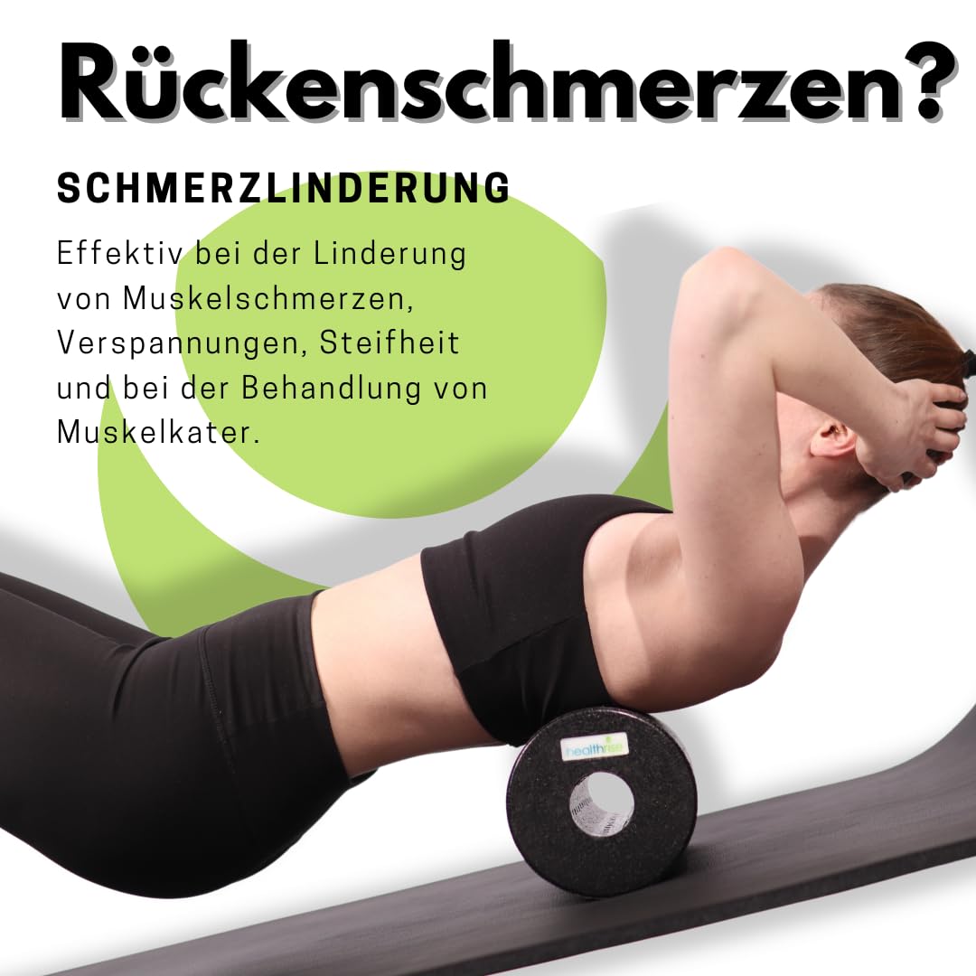 Health Rise Faszien Set für optimale Selbstmassage | 5-teilig | Inklusive Faszienrolle, Duoball 8/12cm, Mini Rolle | Effektive Muskelmassage und Entspannung | Perfekt für Heimgebrauch und Fitness