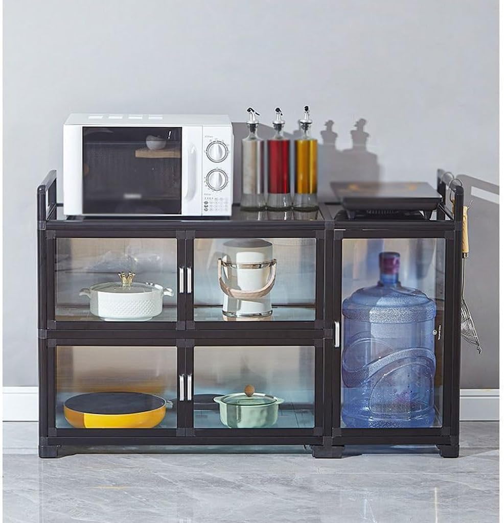Bufetera Sideboard Kitchen Tableware Cabinet Tableware Cabinet Multi-Layer Storage Cabinet Simple Storage Storage Cabinet Aparadores para Comedor(A), S115cm