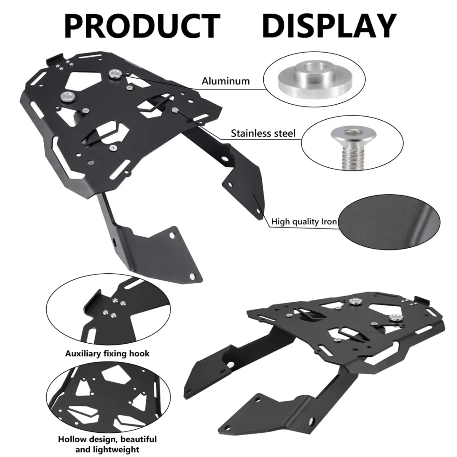 Compatible Con CB400X 2021 2022 2023 Para CB500R 2013 2014 2015 Para CB500F 2013 2014 2015 2016 2017 2018 Portaequipajes Trasero Para Motocicleta Soporte Baúl Moto