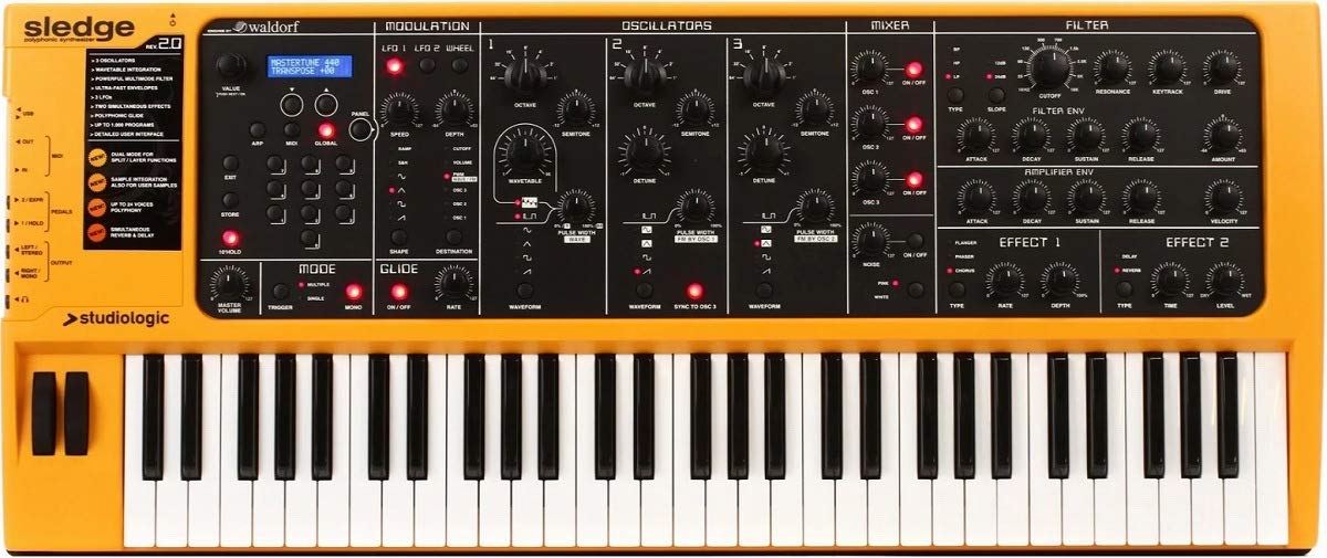 【StudioLogic・Sledge・スタジオロジック・スレッジ・動作品】 Amazon | Studiologic Sledge 2.0 [シンセサイザー] (スタジオ