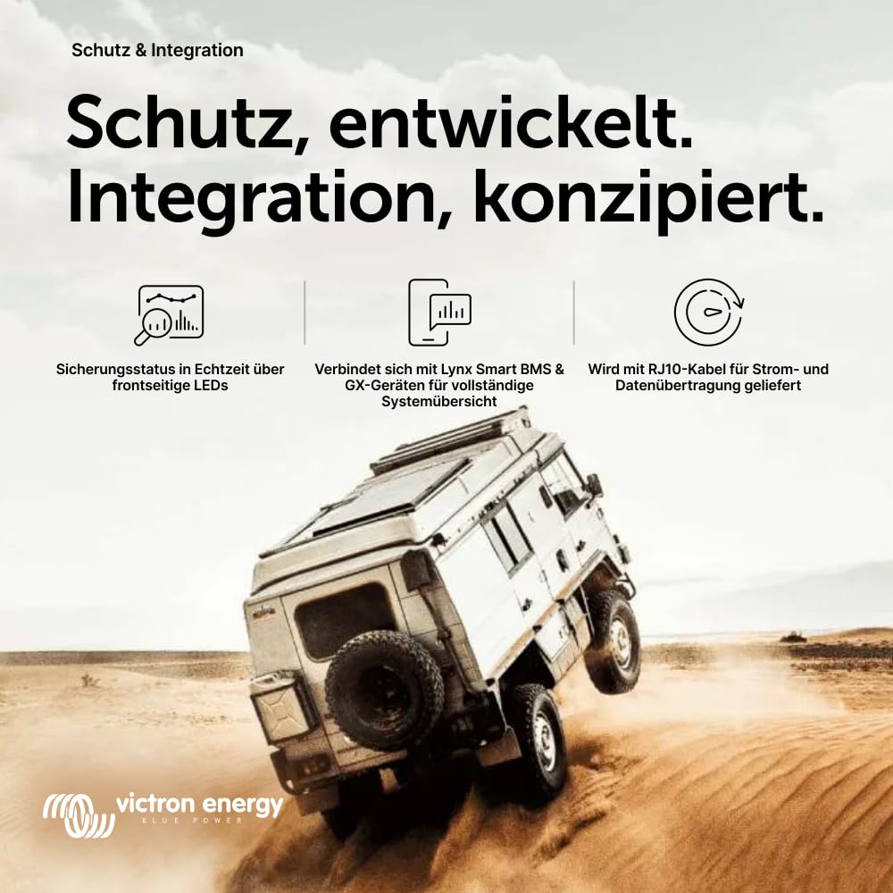 Victron Energy Lynx Distributor M10 1000A DC-Verteiler mit Sicherungsüberwachung Bluetooth