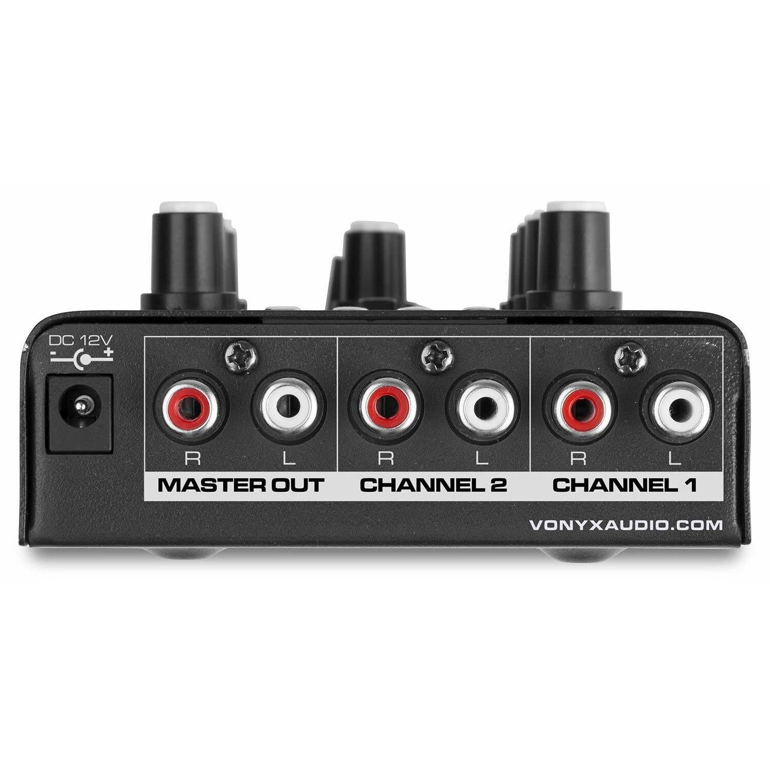 Vonyx STM500BT Table de Mixage Bluetooth 2 Canaux, Lecteur MP3 avec Affichage, Crossfader, Entrée USB, Entrée Micro, Sortie Casque, Egaliseur 2 bandes sur Chaque Canal, Parfait pour les DJs Mobiles