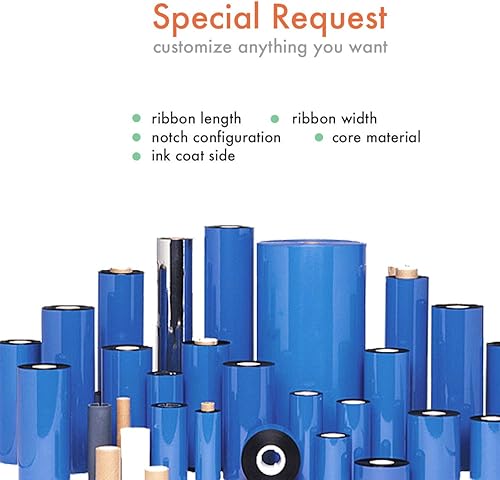 Miniatura 6 de Wolfbarco - Cinta de transferencia térmica 24 rollos 3150in x 14764ft diseño de cebra