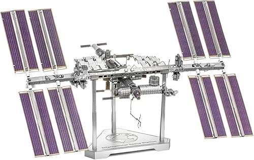 Miniatura 7 de Metal Earth Fascinations Premium Series Estación Espacial Internacional 3D Kit de modelo de metal con pinzas