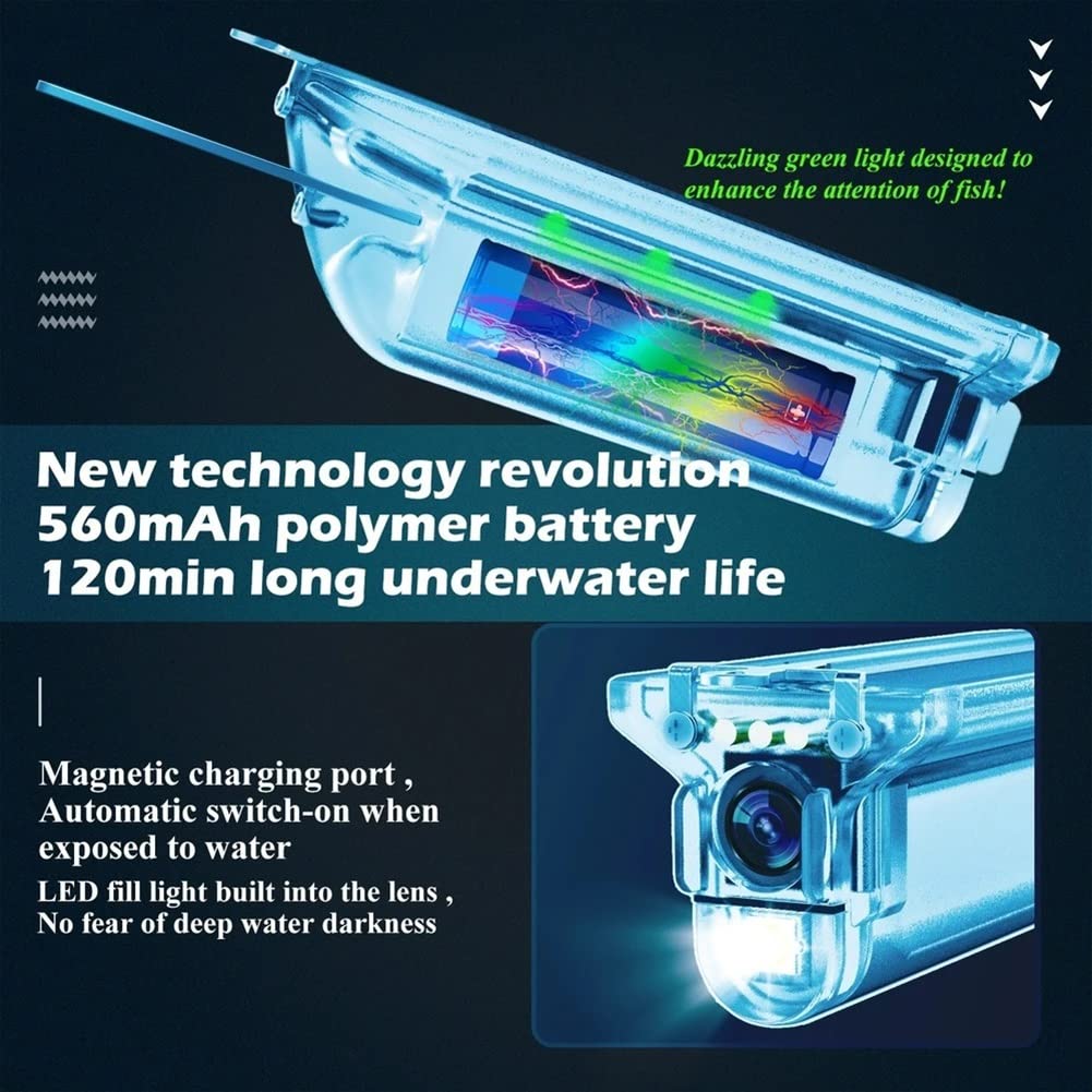 Caméra Sous-marine Pour Pêche DW-34 - Sans Fil 20m - Visionneuse Smartphone
