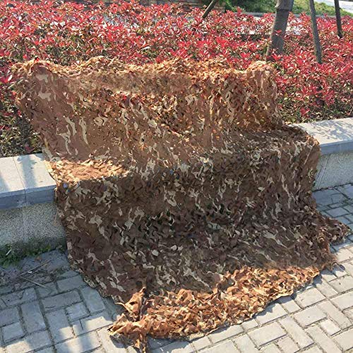 matadobody 2X2M Car Cover Sun Awning Military Camouflage Fabric CS Camuflaje Net Cover para la Caza Camping Camuflaje Net Cover Sun Shelter-Desierto