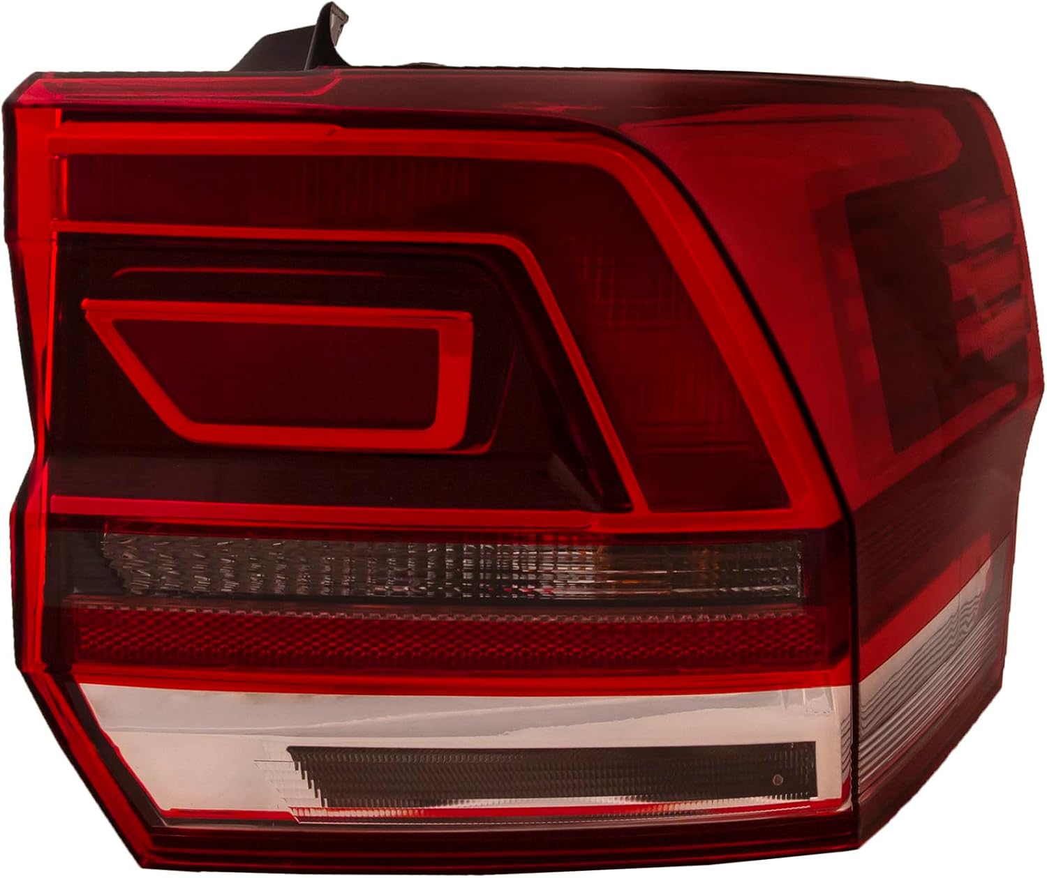 HEADLIGHTSDEPOT Tail Light Compatible With Volkswagen Atlas 18-20 CAPA Certified Right Passenger Halogen Tail Lamp With Clear Lens