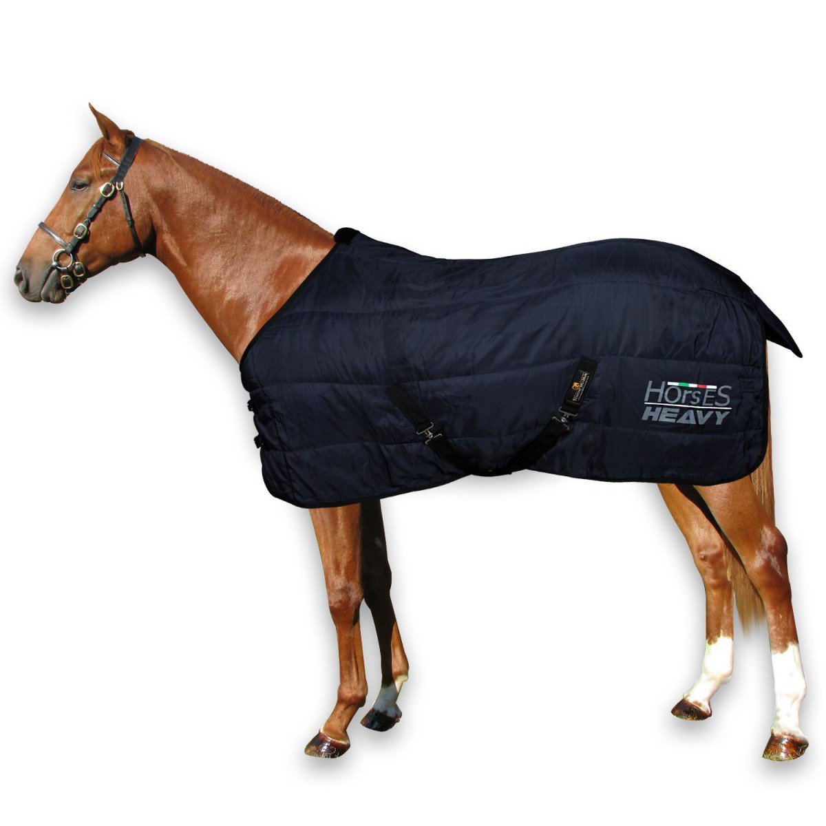 Couverture cheval hiver 135 cm contre le froid et les déchirures au box