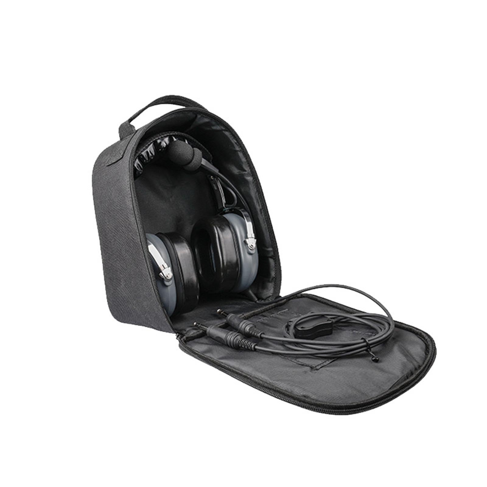 Funda para Auriculares Caja Organizadora de Audífonos Bolsa para Almacenaje con Asa Manual Antigolpes y Resistente al Polvo