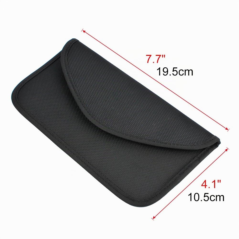 Gabbia Faraday Custodia Telepass RFID Keyless Schermatura Chiave Auto (Nero)