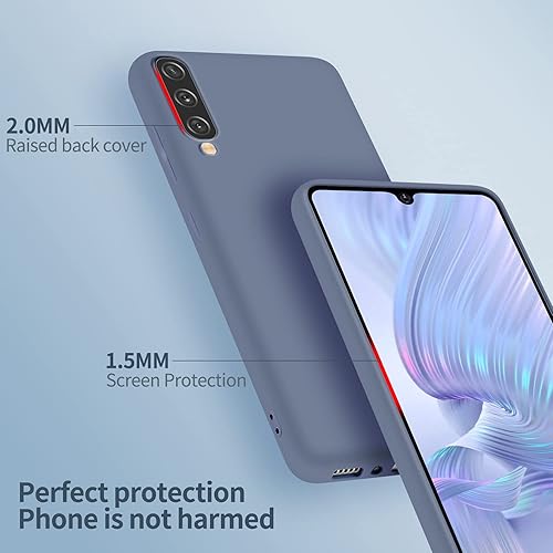 Miniatura 3 de Funda Samsung Galaxy A50, silicona líquida, delgada, suave, TPU Fit, protección de cuerpo completo, a prueba de golpes, para Galaxy A50 de 6.4