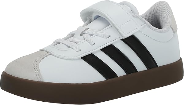 adidas Kids' Vl Court 3.0 Elastic Lace & Strap Sneakers