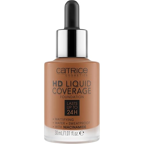 Vista 62 de Catrice Base de cobertura líquida HD Cobertura alta y natural Vegano y libre de crueldad.